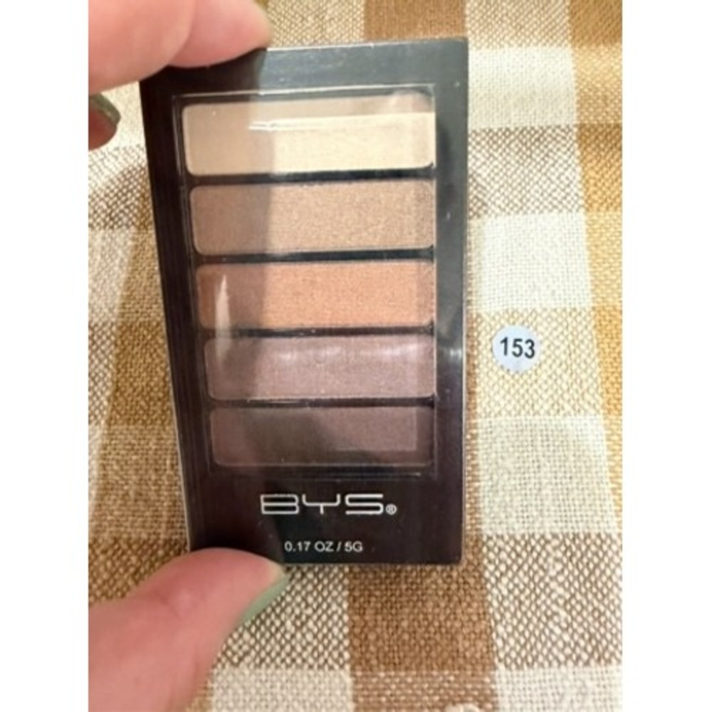 BYS 5 Pan Eyeshadow Palette Neutral Earth Tones Shimmer Matte 0.17oz 5g New